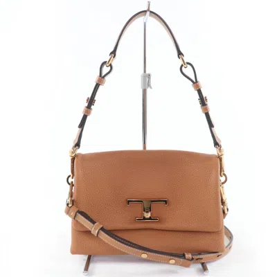 Pre-owned Tod's Brown Leather Shoulder Bag ()