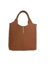 Tod's Brown Leather Top Handle Bag
