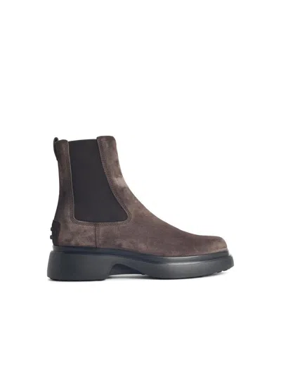Tod's Brown Suede Ankle Boots