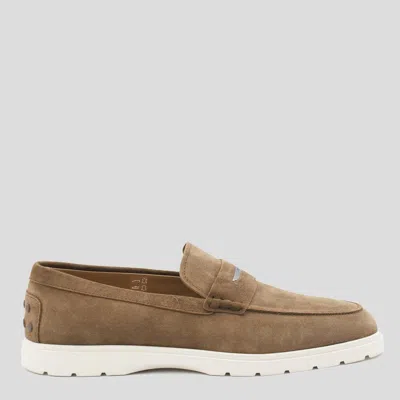 Tod's Brown Suede Loafers