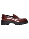 Tod's Brushed Leather Brown Loafer In Brown