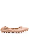Tod's Bubble Leather Ballet Flats