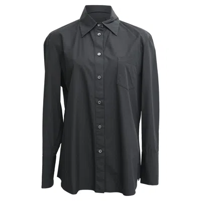 Tod's Button Up Shirt In Black Cotton