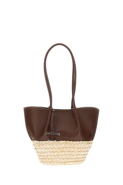 Tod's Bux Shopping Bag Small In Brown