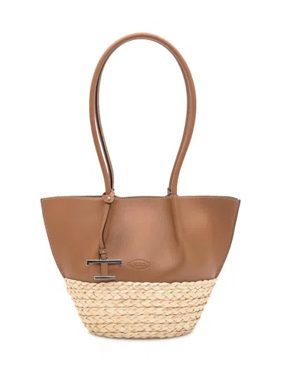 Tod's Bux Shopping Small In Brown