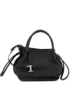Tod's Black Handbag With Drawstring Closure And Adjustable Shoulder Strap