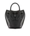 Tod's Mini Logo-charm Bucket Bag In Black