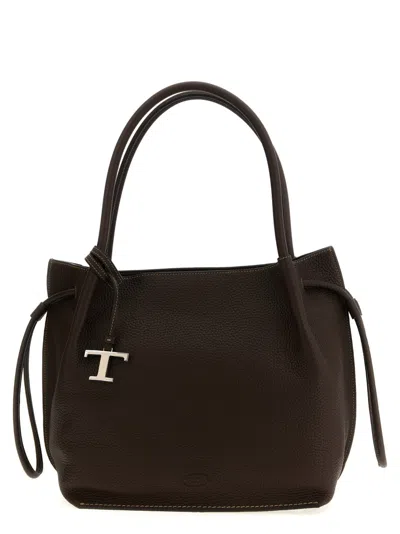 Tod's 'buz' Medium Shoulder Bag In Black