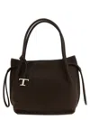 Tod's Brown Shoulder Bag With Two Top Handles And Drawstring Closure In Brown