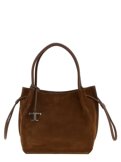 Tod's 'buz' Medium Shoulder Bag In Brown
