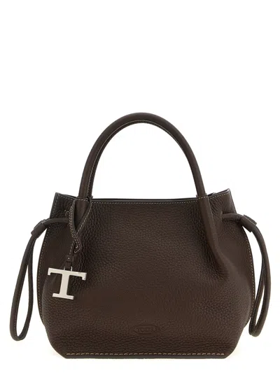 Tod's 'buz' Small Handbag In Brown