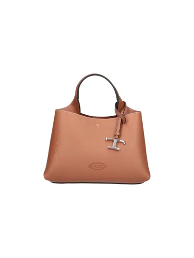 Tod's Tod`s  Calf Leather Shoulder Bag In Brown
