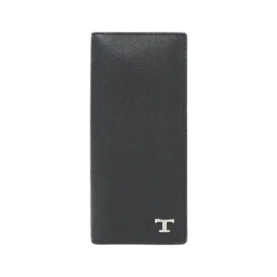 Tod's Calf Long Bifold Wallet In Black