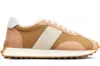Tod's Calfskin Cotton Sneaker In Brown
