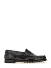 Tod's Calfskin Flat Shoes In Black