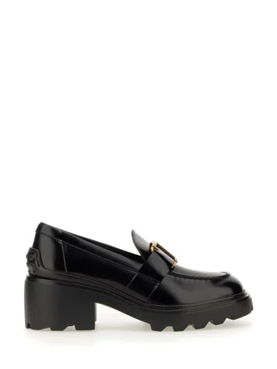 TOD'S TOD'S CALFSKIN LEATHER LOAFERS