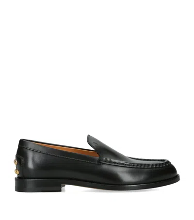 Tod's Calfskin Loafers In Black