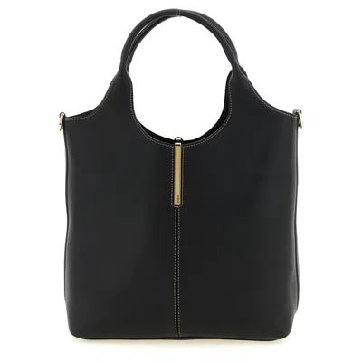 Tod's Calfskin Tote Bag  Black