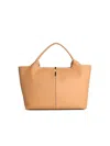 Tod's Camel Leather Bag In Nude
