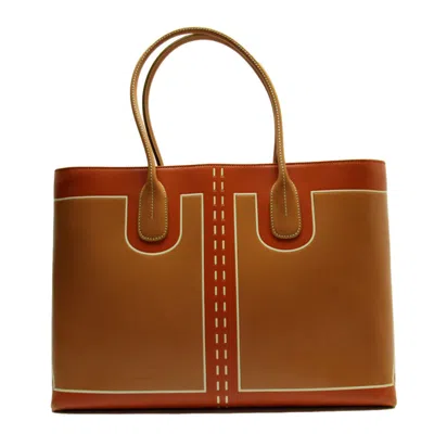 Pre-owned Tod's Camel Leather Shoulder Bag () In Multi