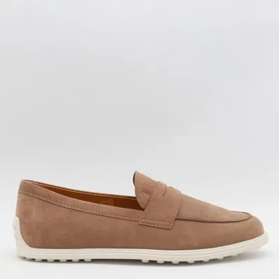 TOD'S TOD'S CAMEL LOAFERS