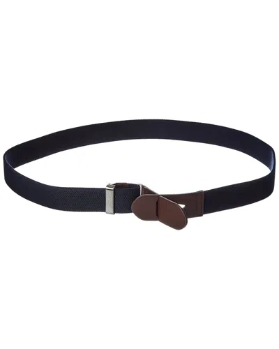 Tod's Canvas & Leather Belt In Blue