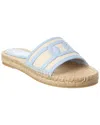 Tod's Canvas & Leather Sandal In Multi