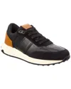 Tod's Leather And Technical Fabric Sneakers In Black