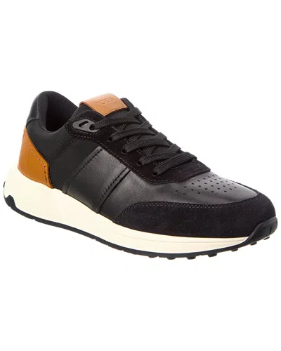 TOD'S TOD’S CANVAS & LEATHER SNEAKER