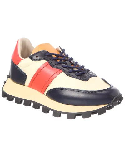 Tod's Canvas & Leather Sneaker In Multi
