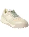 Tod's Canvas & Leather Sneaker In Neutral