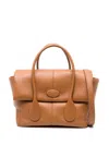 Tod's Caramel Brown Leather Handbag