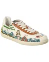 Tod's Cassetta Canvas & Leather Sneaker In White