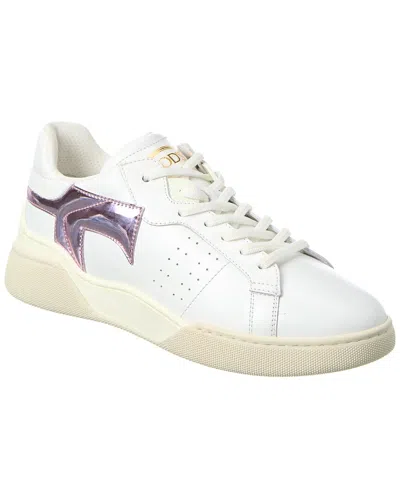 Tod's Cassetta Leather Sneaker In White