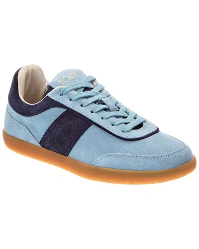 Tod's Cassetta Suede Sneaker In Multi