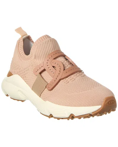 Tod's Chain-embellished Sneaker In Pink