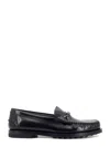 TOD'S TOD'S CHAIN LEATHER LOAFERS