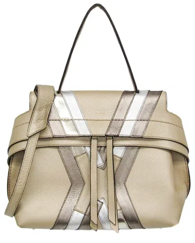 Tod's Champagne Gold Leather Hand Bag (authentic Pre-loved)