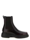Tod's Chelsea Ankle Boots In Burgundy