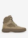 Tod's Panelled Lace-up Suede Boots In Brown
