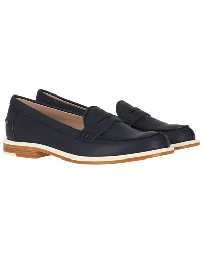 Tod's Circle Frangia Nappine Leather Loafer In Black