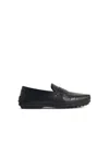 Tod's 'city Gommino' Black Leather Loafers