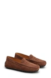 Tod's Gommino Shearling-lined Loafers In Marrone Scuro