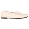 Tod's City Gommino Driving Shoes In Pastel Pink Leather In Pink