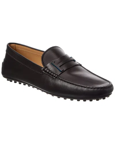 Tod's City Gommino Leather Loafer In Black