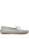 Tod's City Gommino Leather Loafers In Grey