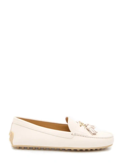 Tod's City Gommino Loafers In Beige