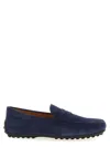 Tod's Suede Leather Gommino Driver Loafers Tods In Blue