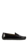 Tod's 10mm Gommino Leather Loafers In Black