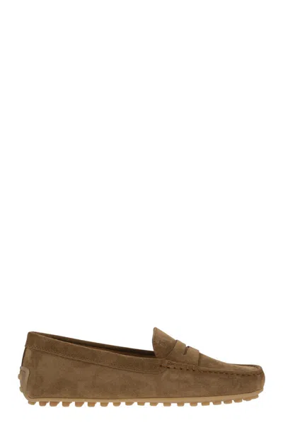 TOD'S TOD'S CITY GOMMINO SUEDE LOAFER